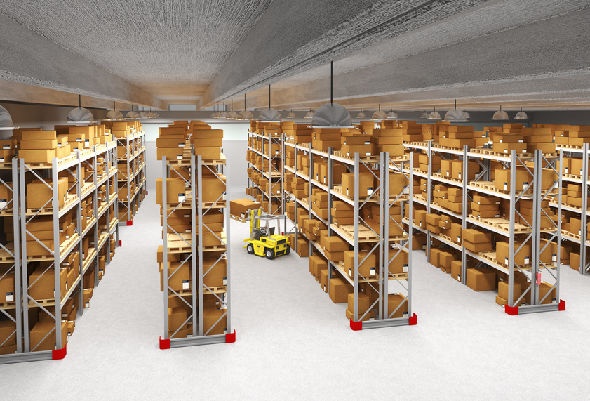 Items can be Scanned into Locations in a Warehouse / Stores Area