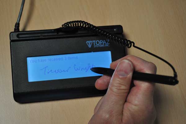Electronic Signature Capture Pad