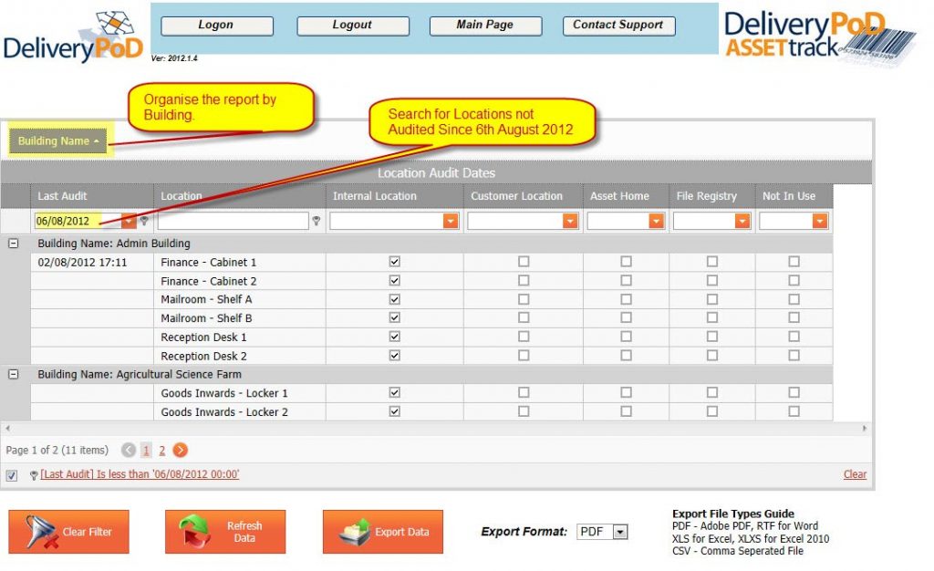 A Location Audit Report